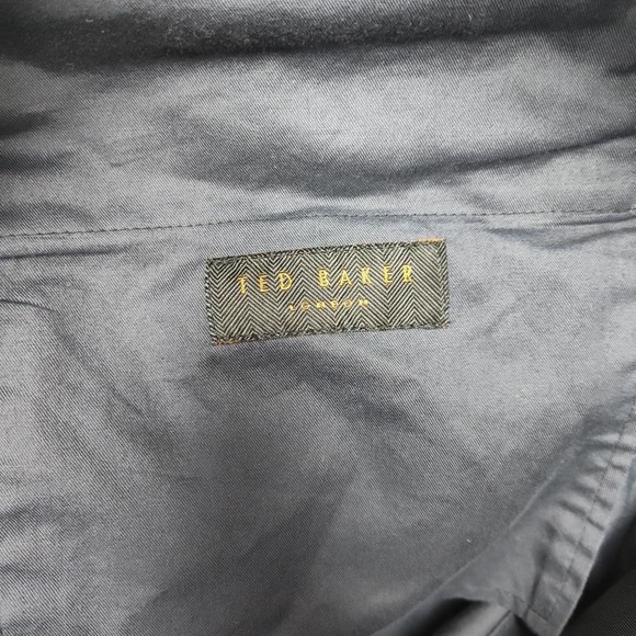 Ted Baker Pants Mens 37x30 Blue Wool Dress Flat Front Suit Trousers TB30335 - Picture 9 of 14